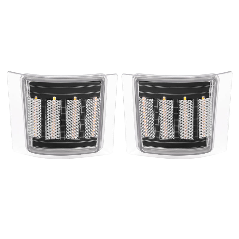 Full LED Clear Corner Side Marker Lights for Chevy C/K 1500 2500 1994-99 4PCS