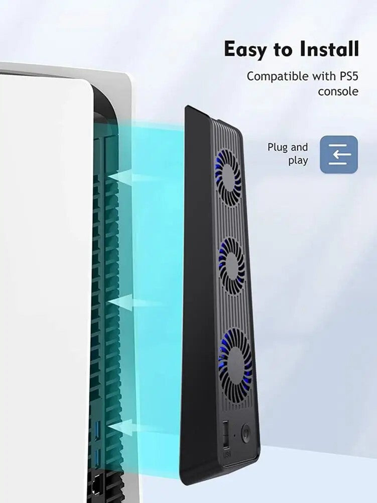 External Cooling Fan Cooler for PS5 PlayStation 5 Host Console Game Accessories