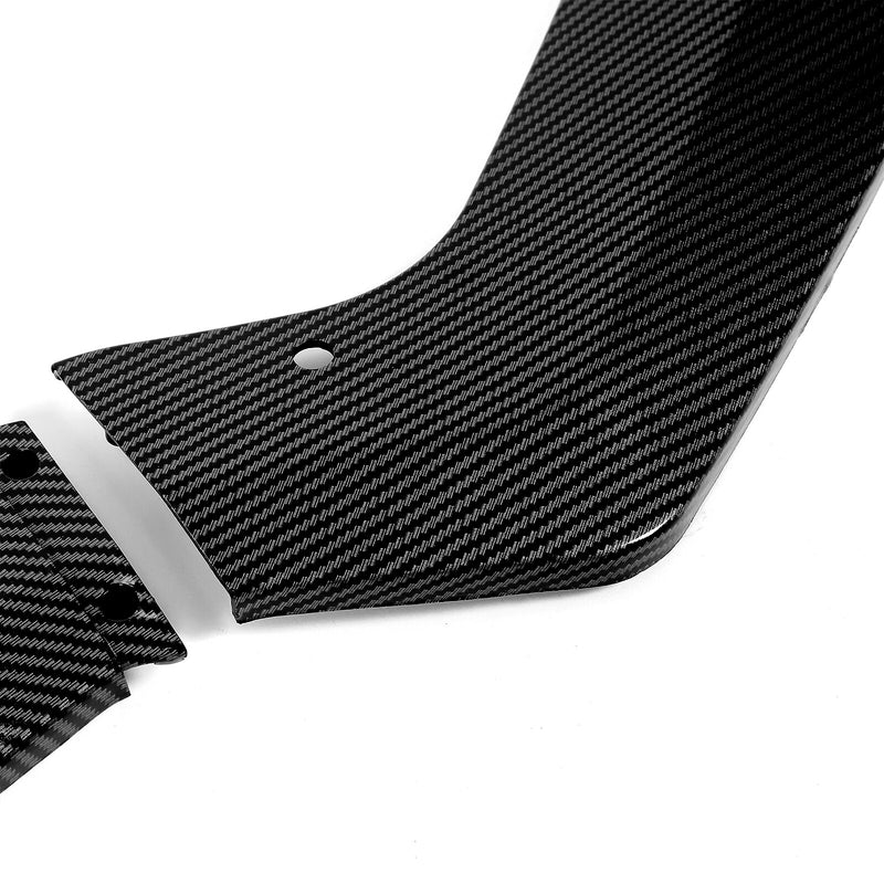 Carbon Fiber Color GT Style Front Splitter Spoiler Lip for Ford Mustang 2018-23