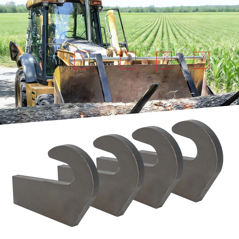 4X Steel 6500LBS Mounting Brackets Pin Type for Loader Bucket Pallet Forks