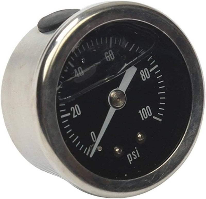 Universal Adjustable Fuel Pressure Regulator Kit 100psi AN6 Fitting Black
