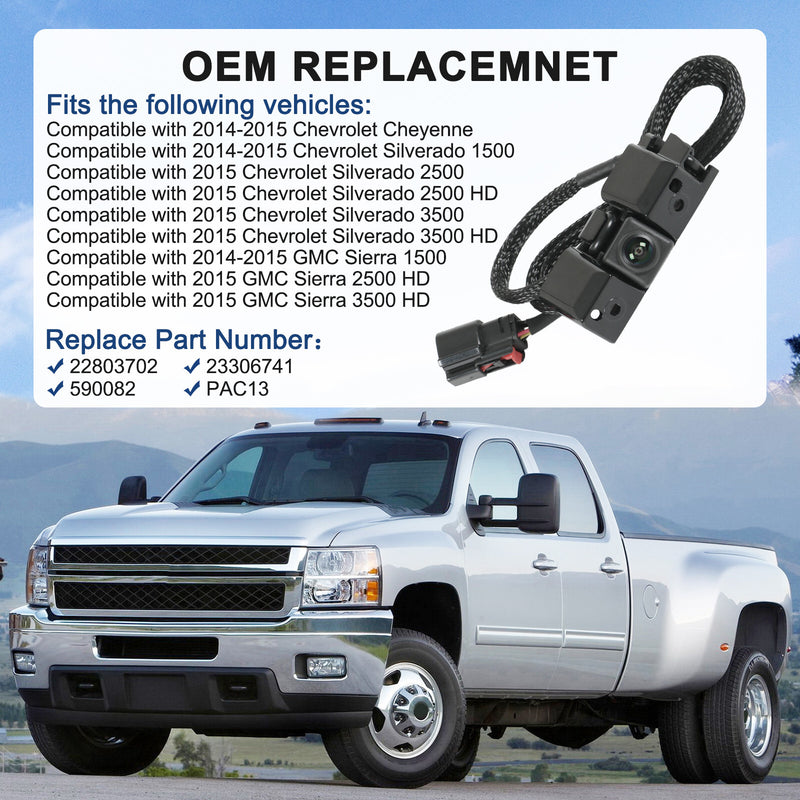 22803702 Backup Parking Camera for GMC Sierra Chevrolet Silverado 1500 2014-2015