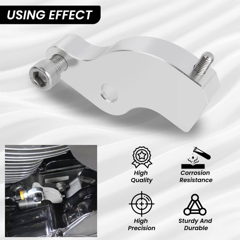 Chrome Gear Shift Neutral Assist Bracket for Harley M8 Softail Touring Bagger
