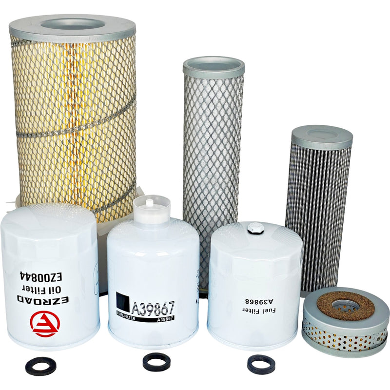Filter Kit for Case 580B 3.1L 3081cc Lube Hydraulic Primary Secondary Air