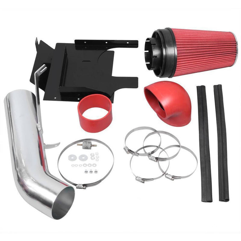 DURAFORCE 4" Cold Air Intake System Kit Heat Shield for GMC Chevy V8 4.8L 5.3L 6.0L