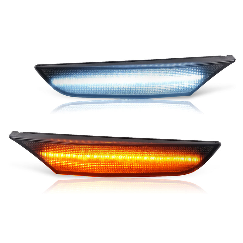 LED Side Marker Lights Left Right Smoke for Infiniti G35 Sedan 2001-2006 2PCS