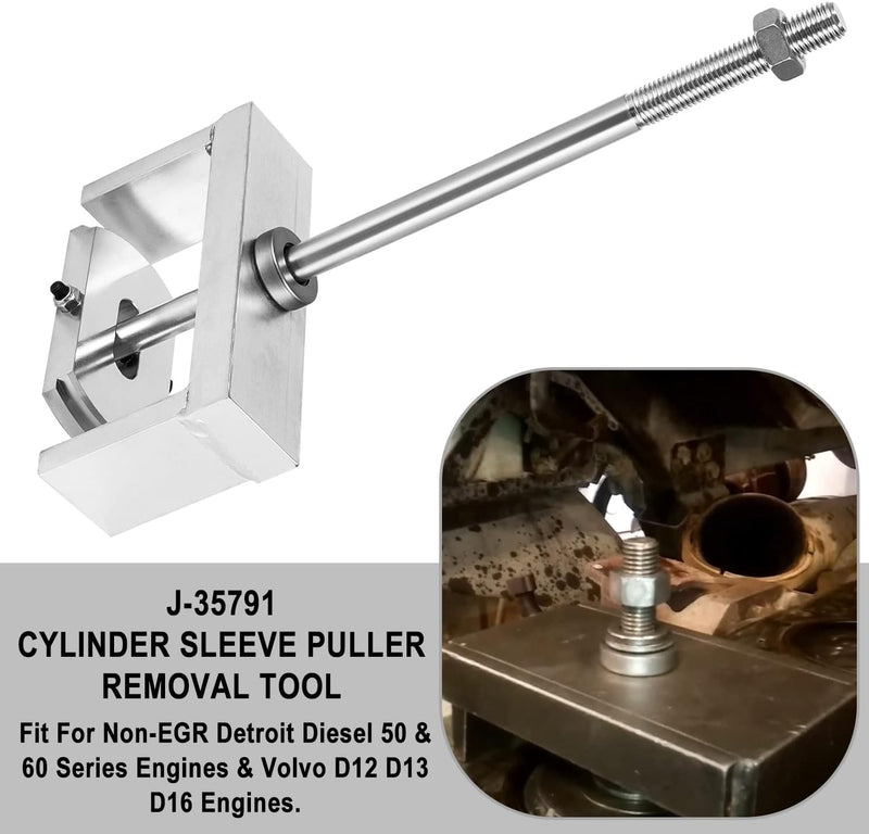 J-35791 Cylinder Liner Puller Sleeve Remover Tool for Detroit Diesel DD60 DD50