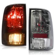 DURAFORCE Left Right Smoke Tail Lights Brake Lamps for Dodge Ram 1500 2500 3500 2009-2018
