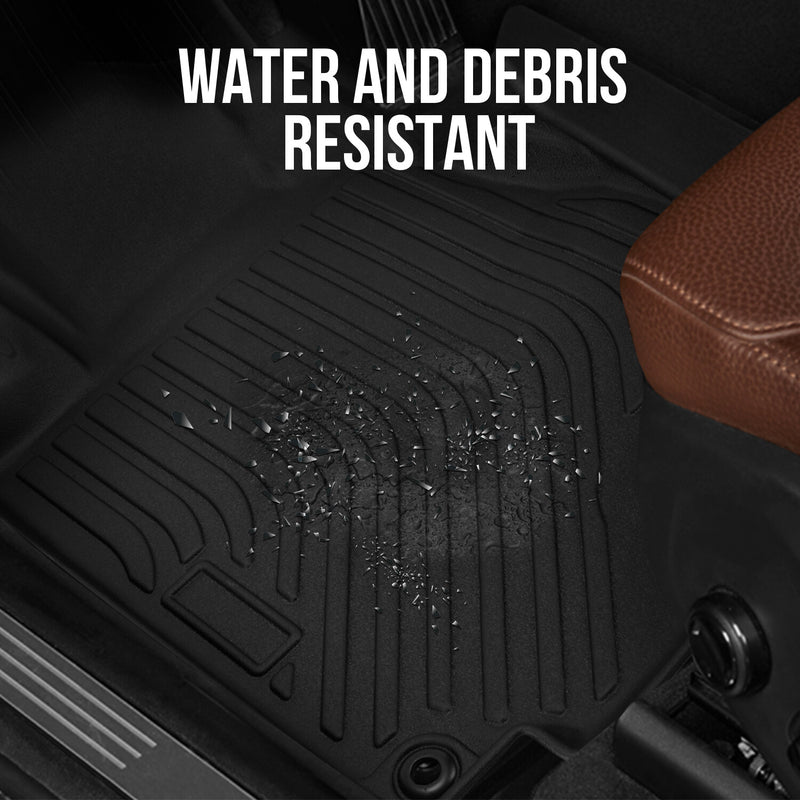 Floor Mats for 2012-2016 Honda CR-V CRV 3PCS TPE Rubber All Weather Black Liners