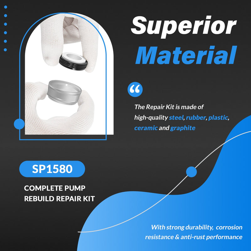SP1580 Pump Seal Kit Replacement for Hayward Power-Flo LX SP1580 Pool Pump