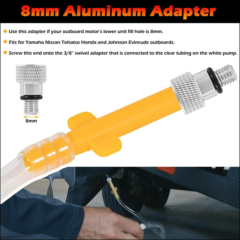 Lower Unit Gear Lube Pump for Standard Quart Bottles for Mercury and Marine