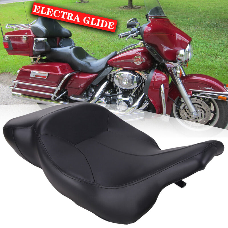 Motorcycle One-Piece Driver Passenger Seat for Harley Electra Glide 1997-2007