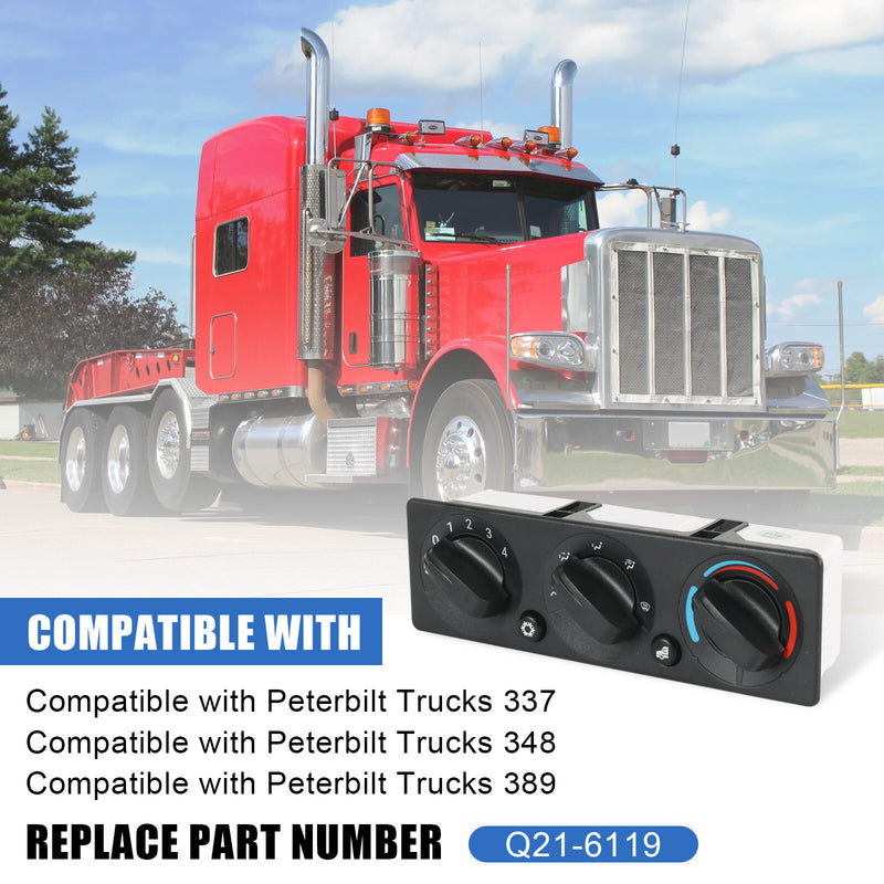 Q21-6119 A/C Climate Control Module Panel for Peterbilt Truck 337 348 389