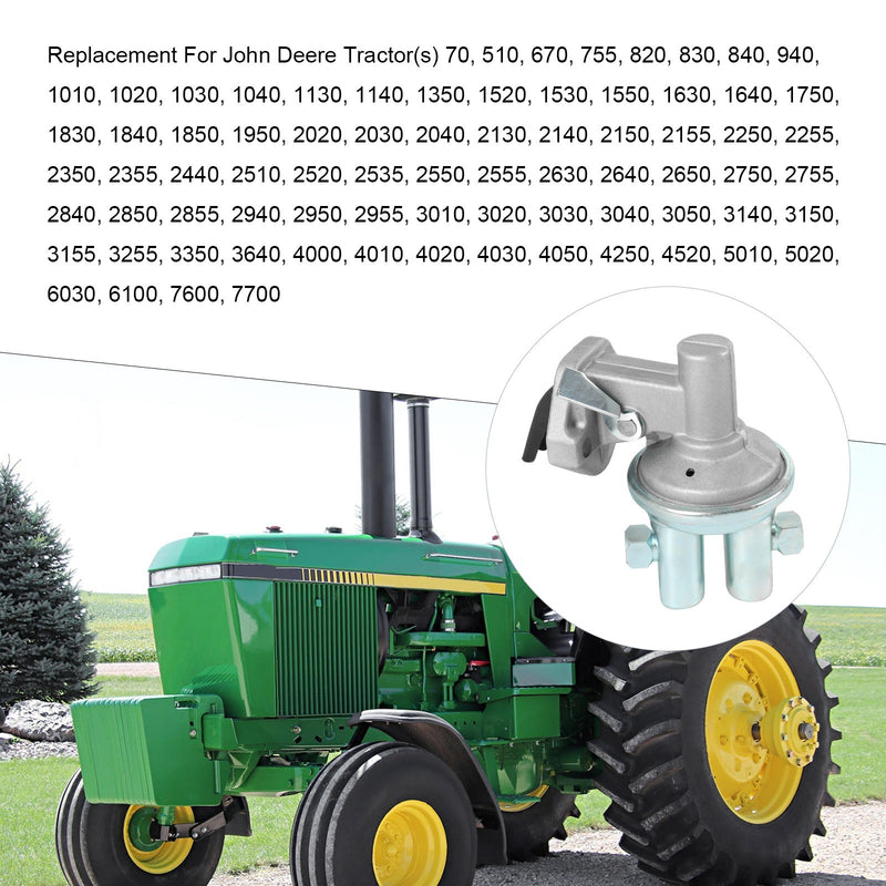RE42211 Fuel Lift Transfer Pump for John Deere 3010 2510 3020 4000 4010 4020