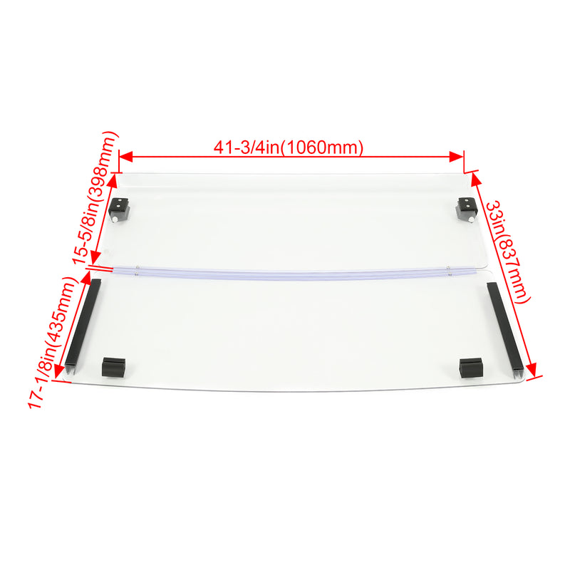 Folding Clear Windshield for EZGO Marathon 1986-1994.5 Golf Cart
