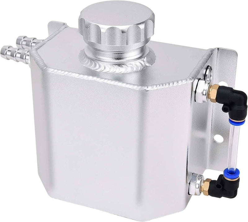 Universal 1L Aluminum Radiator Coolant Overflow Bottle Recovery Water Tank
