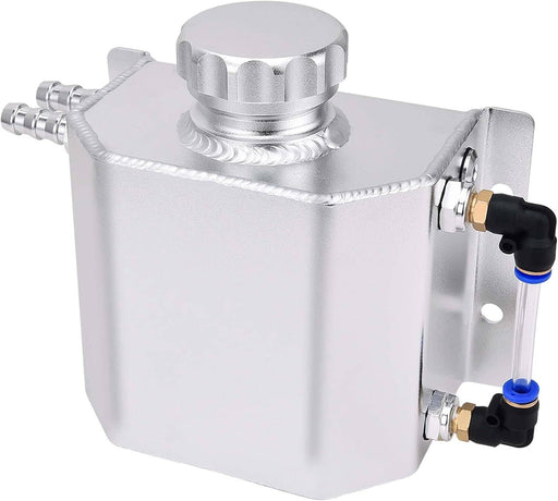 DURAFORCE Universal 1L Aluminum Radiator Coolant Overflow Bottle Recovery Water Tank