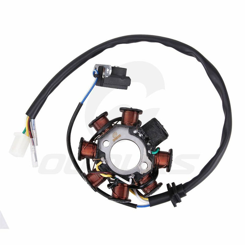 8 Pole Coil Magneto Stator for GY6 125cc 150cc Scooter ATV Moped 5 Wires