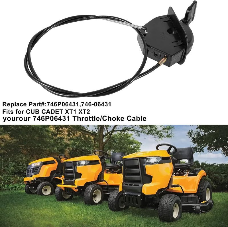 746P06431 Throttle Choke Cable for Cub Cadet XT1 XT2 SLX54 GX54 GX50 ST54