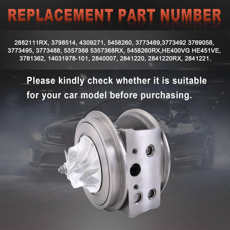 Turbo Cartridge HE400VG HE451VE for Holset Cummins ISX 2882111RX 3781362