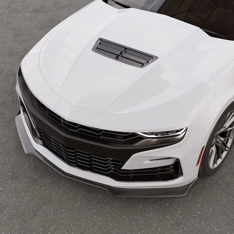 Front Bumper Lip Splitter Carbon Fiber Look for Camaro SS 16-21 LS LT RS 19-21