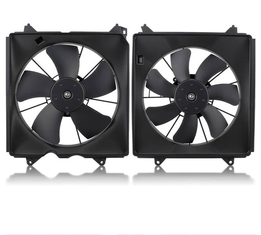 DURAFORCE AC Condenser Radiator Cooling Fan 2PCS for Honda Accord Touring 2013-2017