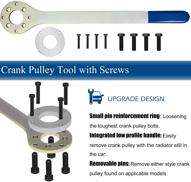 Intake Exhaust Cam Sprocket Crank Pulley Gear Lock Tool Screw Kit for Subaru STD
