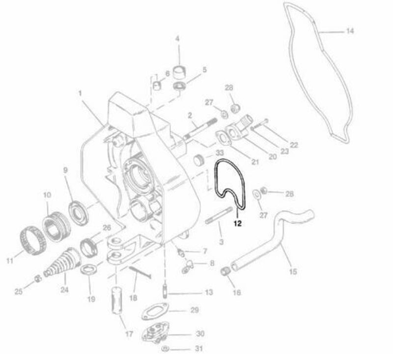 DURAFORCE 9F-116-07 MR-949 Rubber Seal Kit O-Ring for MerCruiser Alpha Bravo 2 Pcs