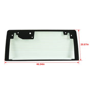 DURAFORCE Rear Back Heated Window Tempered Glass Light Green for Jeep Wrangler JK 2011-17