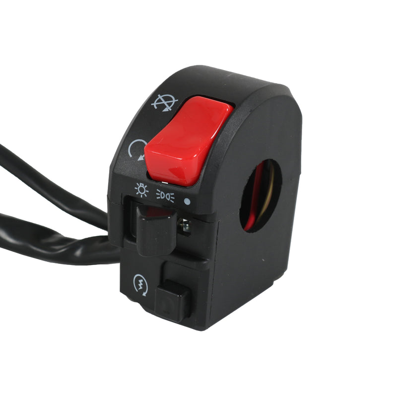 7/8" Handlebar Horn Turn Signal Fog Light Controller Switch for Motorcycle
