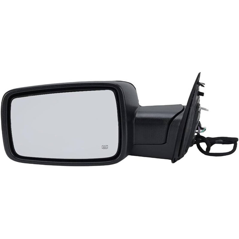 Left Side Mirror Chrome Power Fold Heated Temper Sensor for Ram 1500