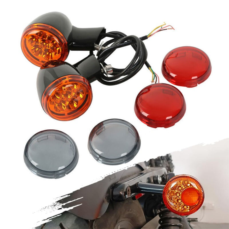 Rear LED Turn Signals Light Bracket for 1992-22 Harley Sportster XL 883 1200