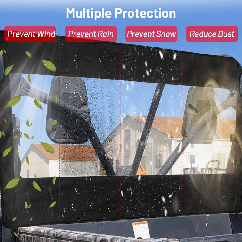 Rear Window Soft Windshield Windscreen for Massimo MSU 500 2010 2015 2016 2017