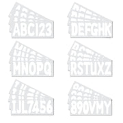 DURAFORCE Marine Boat White Sticker Decal A-Z Letters And 0-9 Numbers 3" 4 Sets