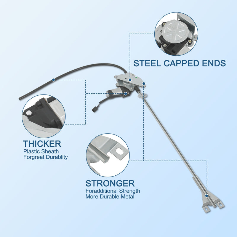 Front Right Power Window Regulator with Motor for Freightliner Century Class