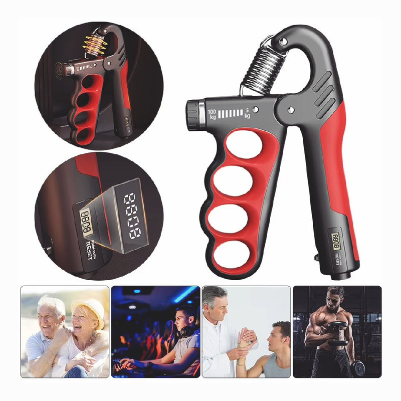 Adjustable Grip Strength Trainer 5-100kg Hand Gripper Workout for Men Women