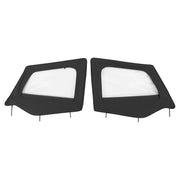 DURAFORCE Soft Top Kit Front Upper Half Doors Tinted Windows for Jeep Wrangler YJ 87-95
