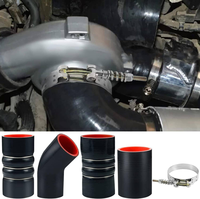 Turbo Intercooler Kit Pipe Boot CAC for Ford 6.0L F250 F350 F450 F550 03-07