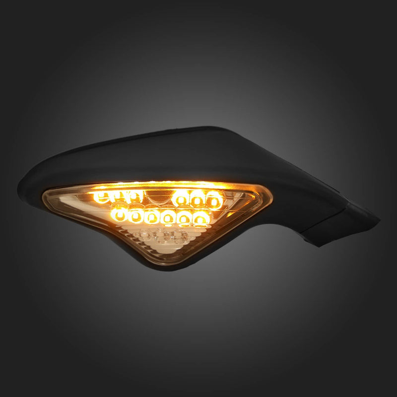 Pair Rear View Mirrors W/ Turn Signals for Ducati 1198 1198S 1198R 2009-2011