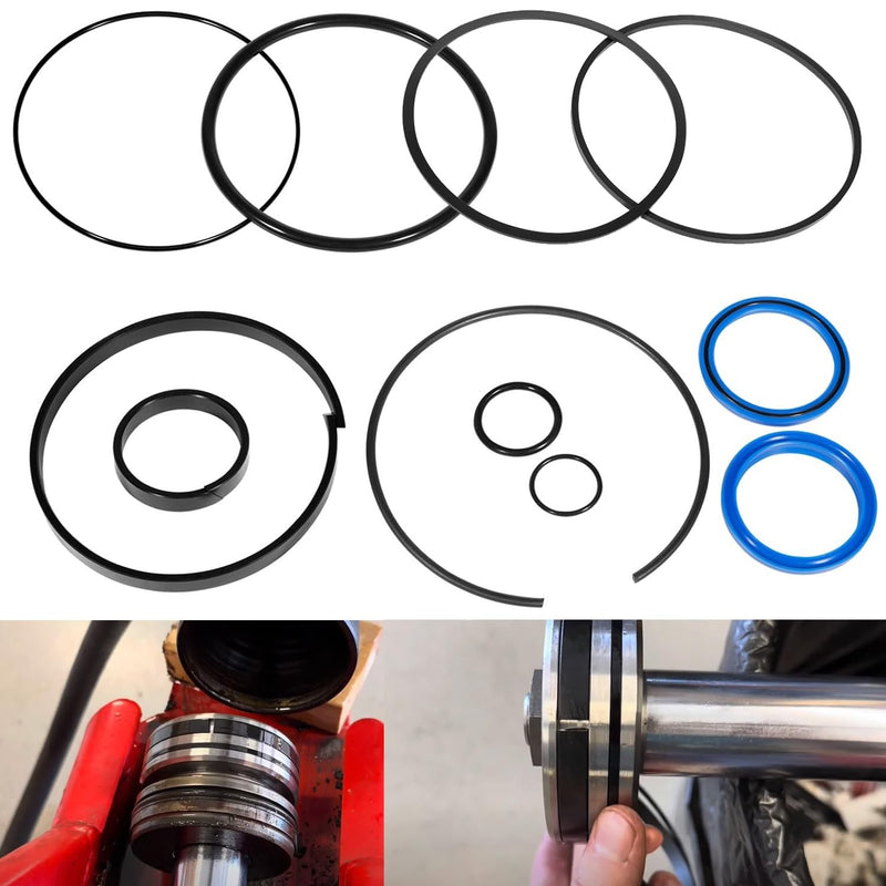 4.0" Bore x 1.75" Rod Hydraulic Log Splitter Cylinder Rebuild Seal Kit