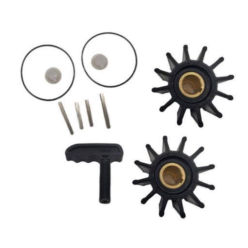 DURAFORCE 17000K Impeller Kits With Puller for Sherwood for Cummins 3802444 2 Pieces