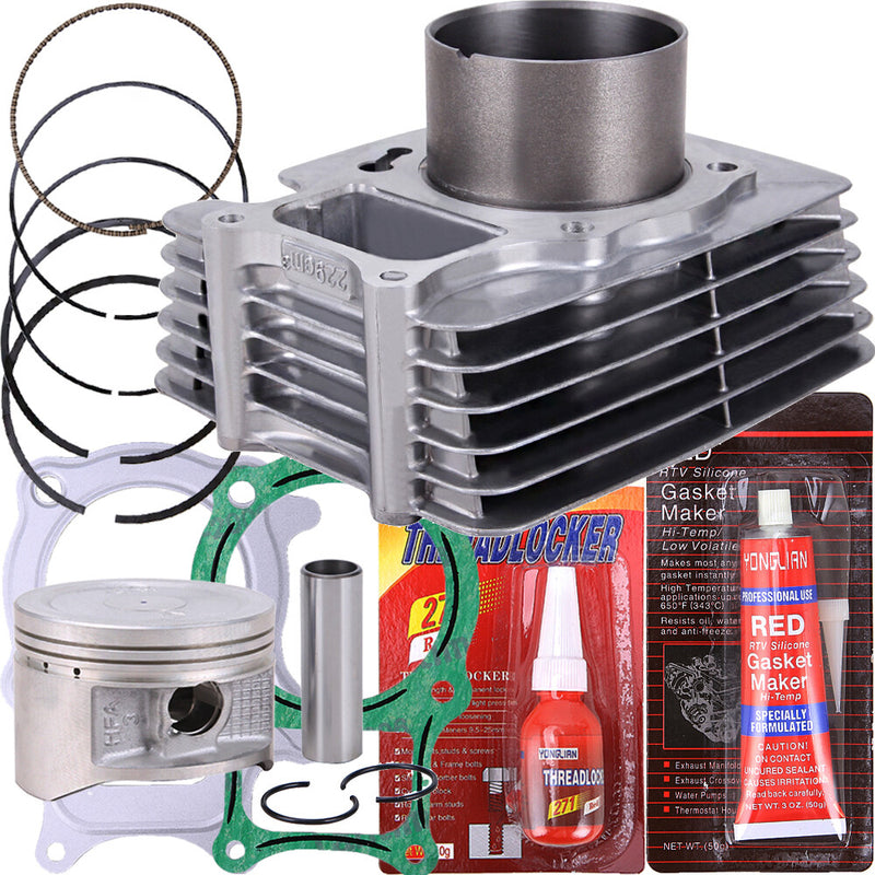 Top End Rebuild Kit Piston Cylinder Gaskets 68.50mm Bore for Honda Recon 250 ATV
