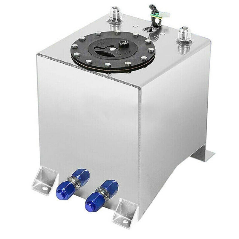 2.5 Gallon Aluminum Racing Drift Fuel Cell Gas Tank Level Sender Universal