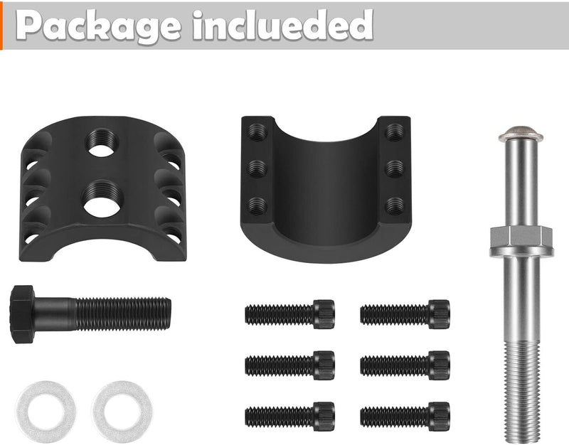 Steering Stabilizer Tie Rod Clamp Relocation Kit for Jeep JK JL 1-1/2in OD Tube