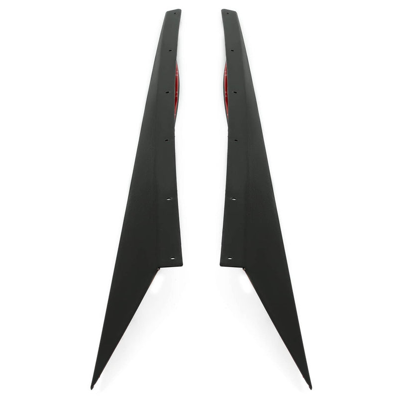 DURAFORCE Front Bumper Lip Side Skirts for Corvette C8 Z51 2020-2023 5VM Style Black