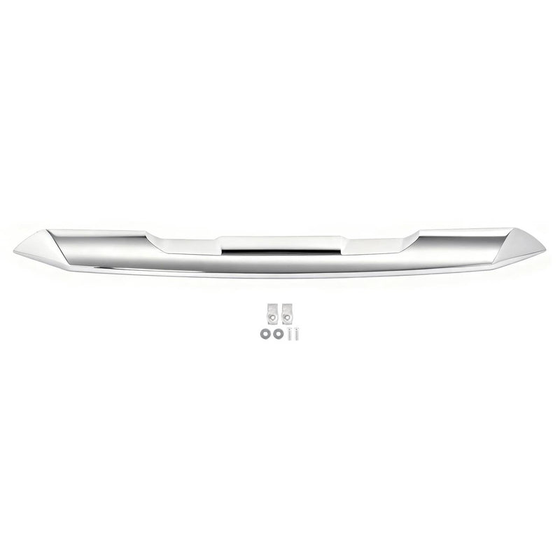 DURAFORCE Front Upper Top Grille Hood Molding Trim Chrome for GMC Sierra 1500 2022-2024