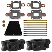 DURAFORCE 864929A4 3 Inch Dry Joint Exhaust Closed Cooling Spacer Kit for Mercruiser V6 V8