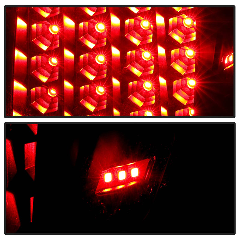 DURAFORCE Full LED Tail Lights Left+Right Black for Toyota Tundra 2007-2013 Pair Set