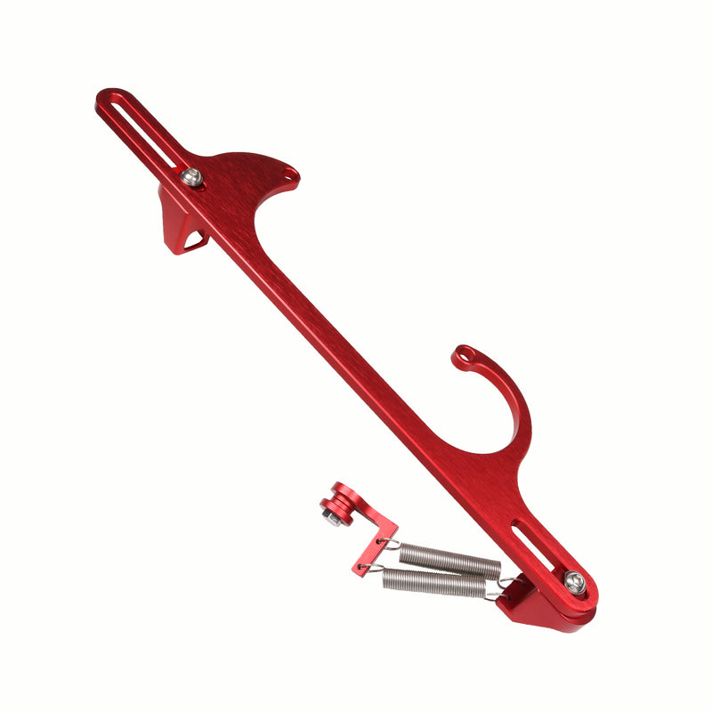 Red Aluminum Throttle Cable Carb Bracket for 4150 4160 Carburetor 350 SBC