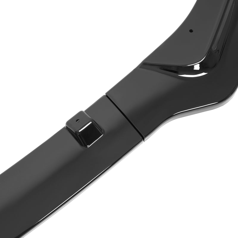 Glossy Black Front Bumper Lip Splitter Chin for Infiniti Q50 2018-2024 Luxe